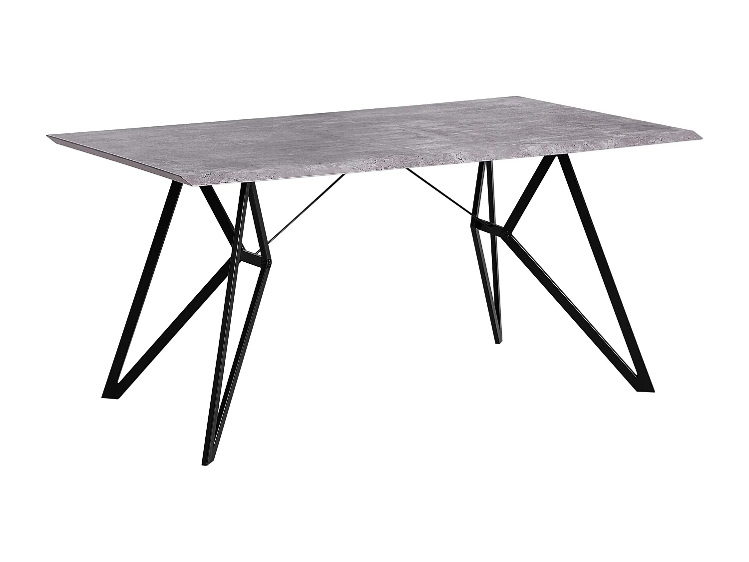 Esstisch BUSCOT Grauer Betoneffekt 160 cm 90 cm