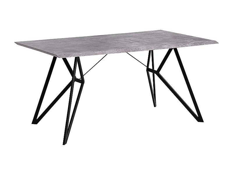 Esstisch BUSCOT Grauer Betoneffekt 160 cm 90 cm
