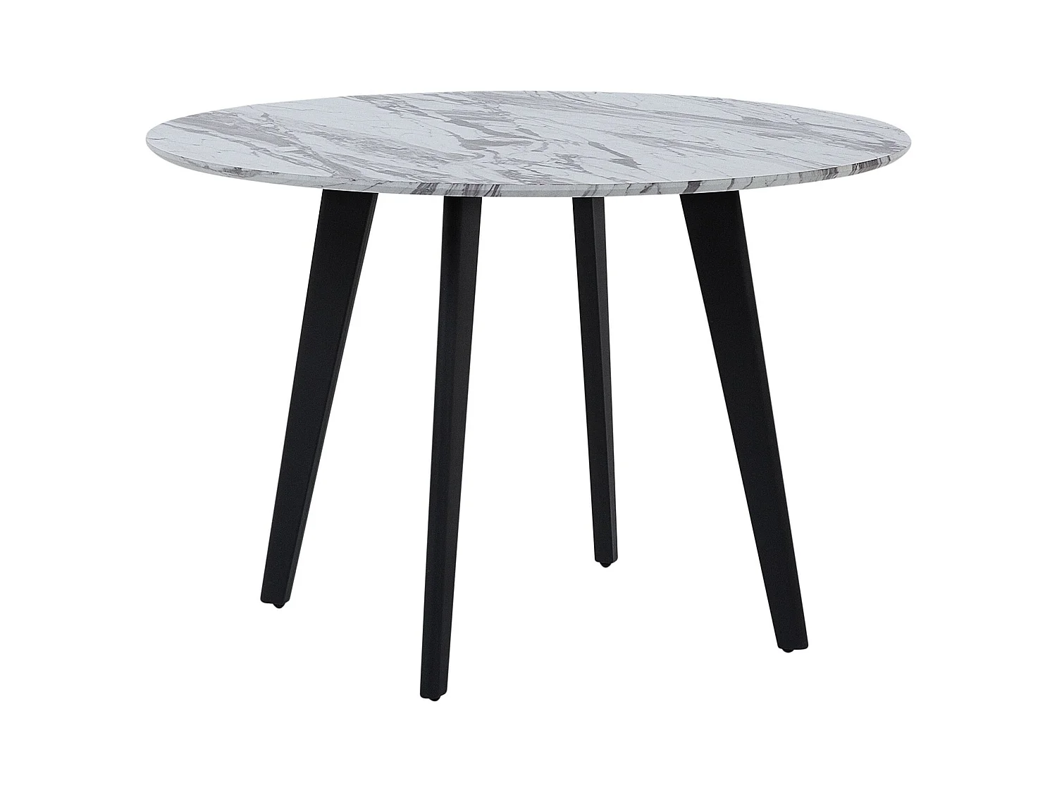 Eleganter Esstisch Marmoroptik 110 cm rund modern Mosby