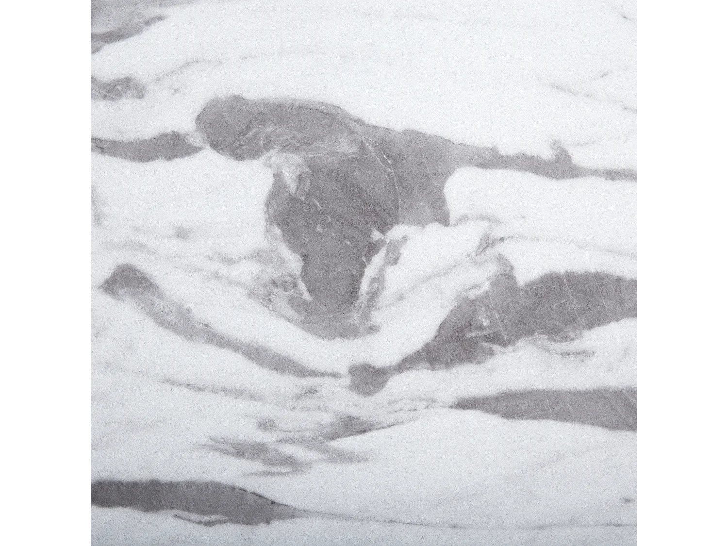 Table de repas MOSBY Marbre blanc 110 cm 110 cm