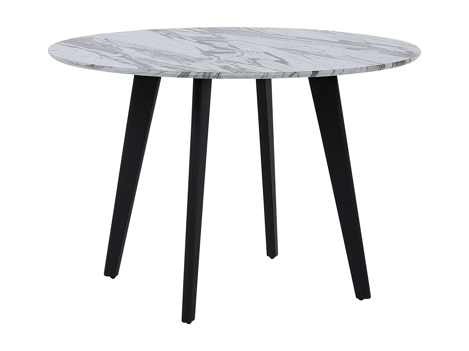 Eleganter Esstisch Marmoroptik 110 cm rund modern Mosby