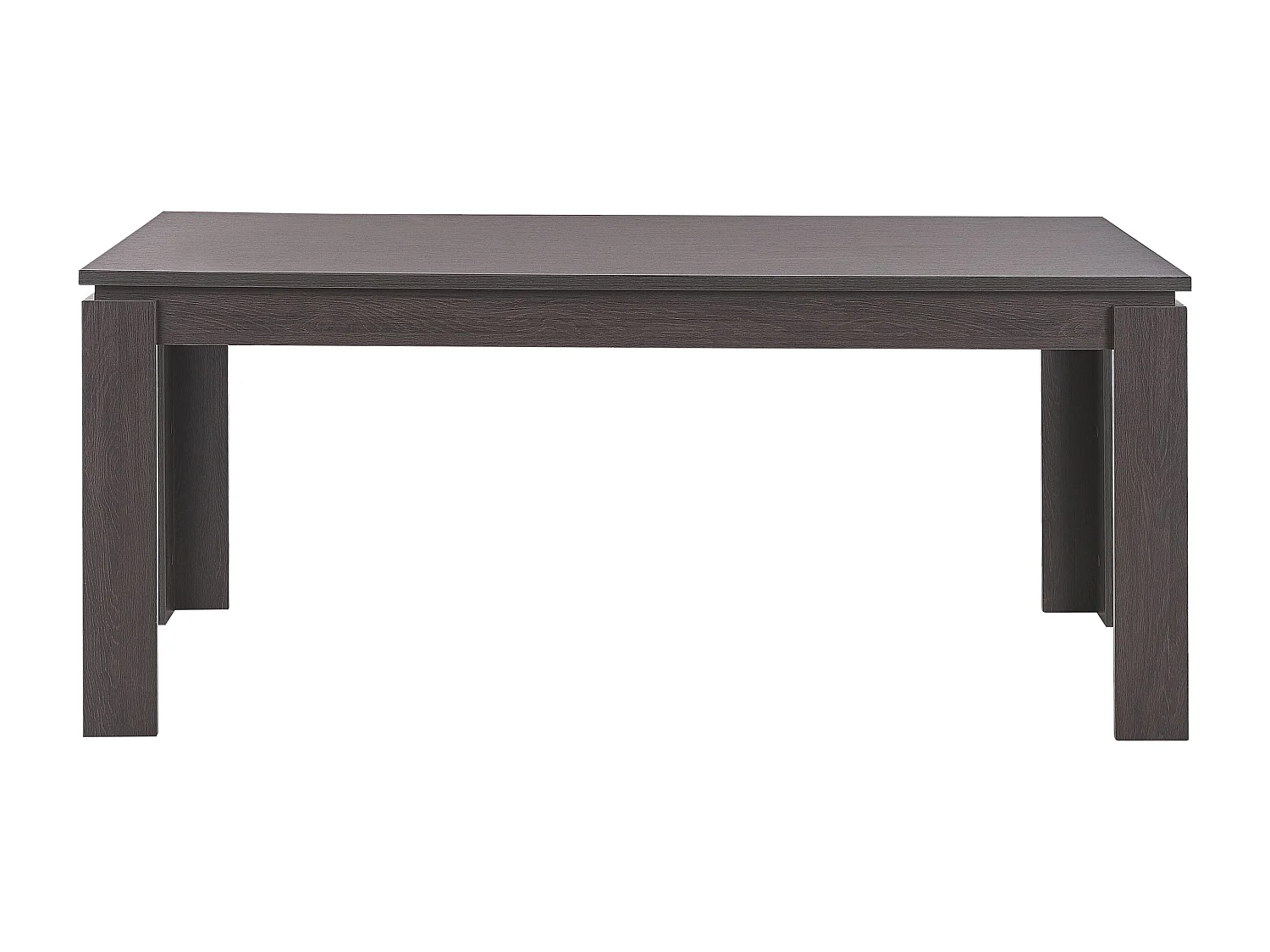 Praktischer Esszimmertisch dunkler Holzfarbton 180x90x78 cm für 6 Personen Viton