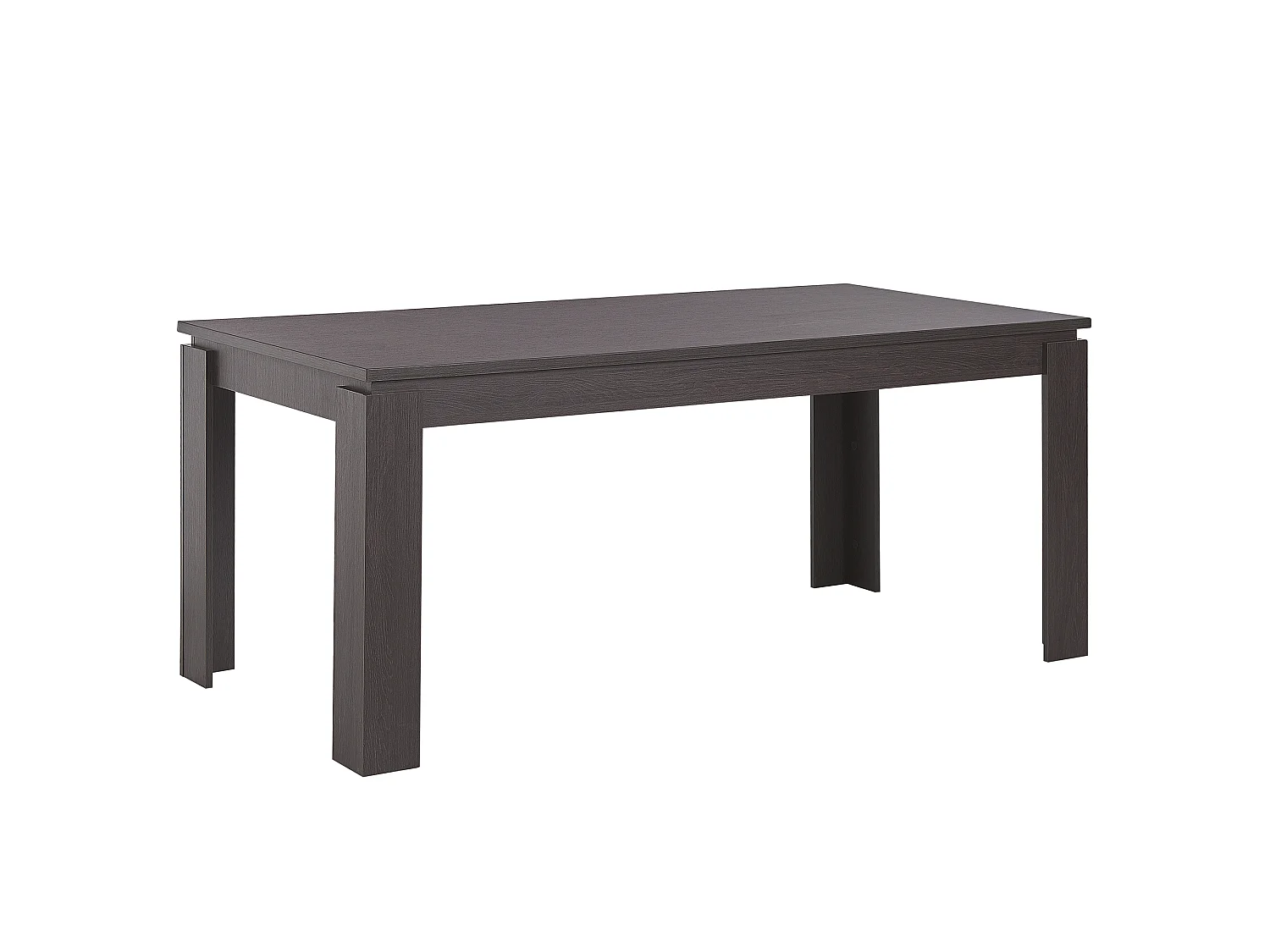 Praktischer Esszimmertisch dunkler Holzfarbton 180x90x78 cm für 6 Personen Viton