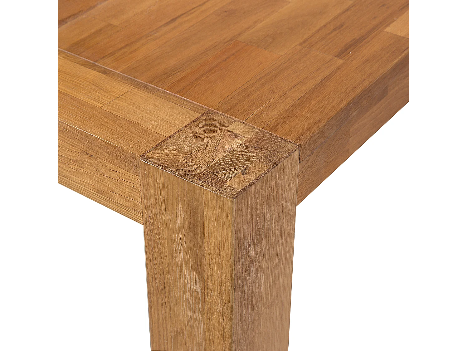 Table de repas NATURA Marron clair 150 cm 85 cm Bois de chêne