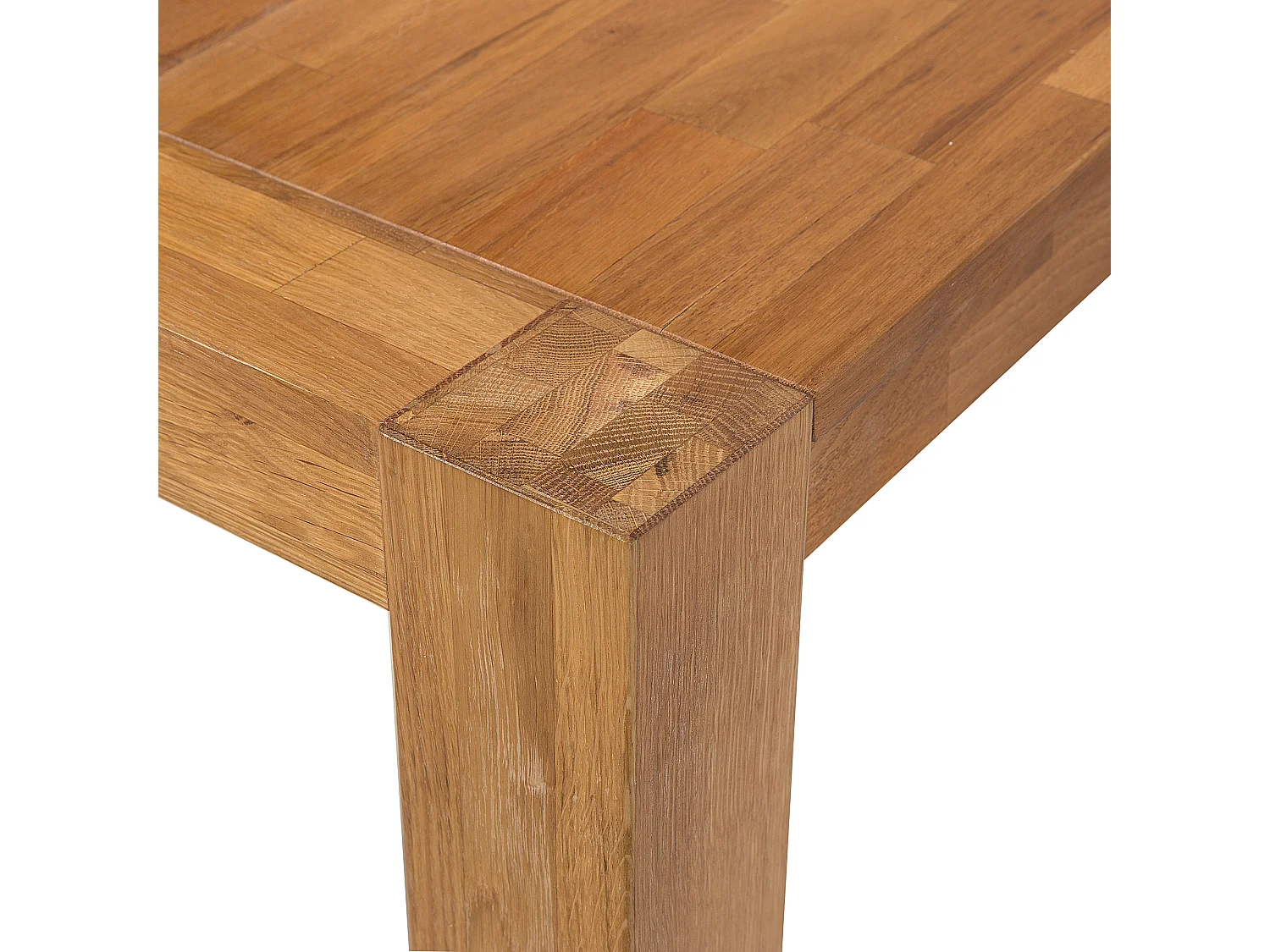 Table de repas NATURA Marron clair 150 cm 85 cm Bois de chêne