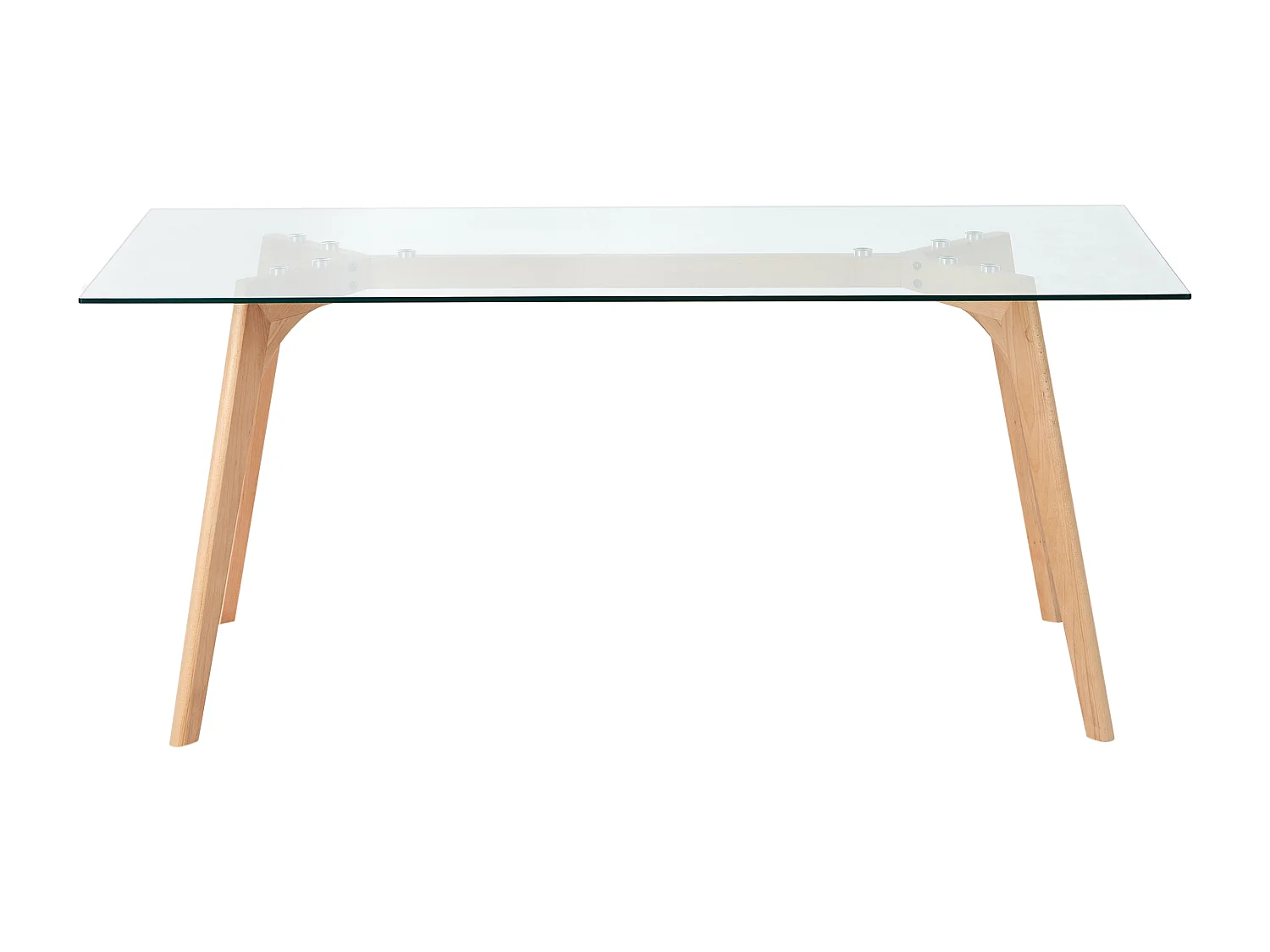 Eettafel HUDSON Transparant 180 cm 90 cm Veiligheidsglas
