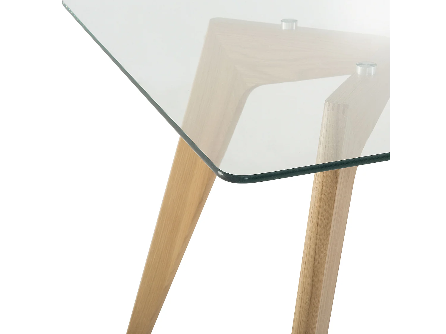 Eettafel HUDSON Transparant 180 cm 90 cm Veiligheidsglas