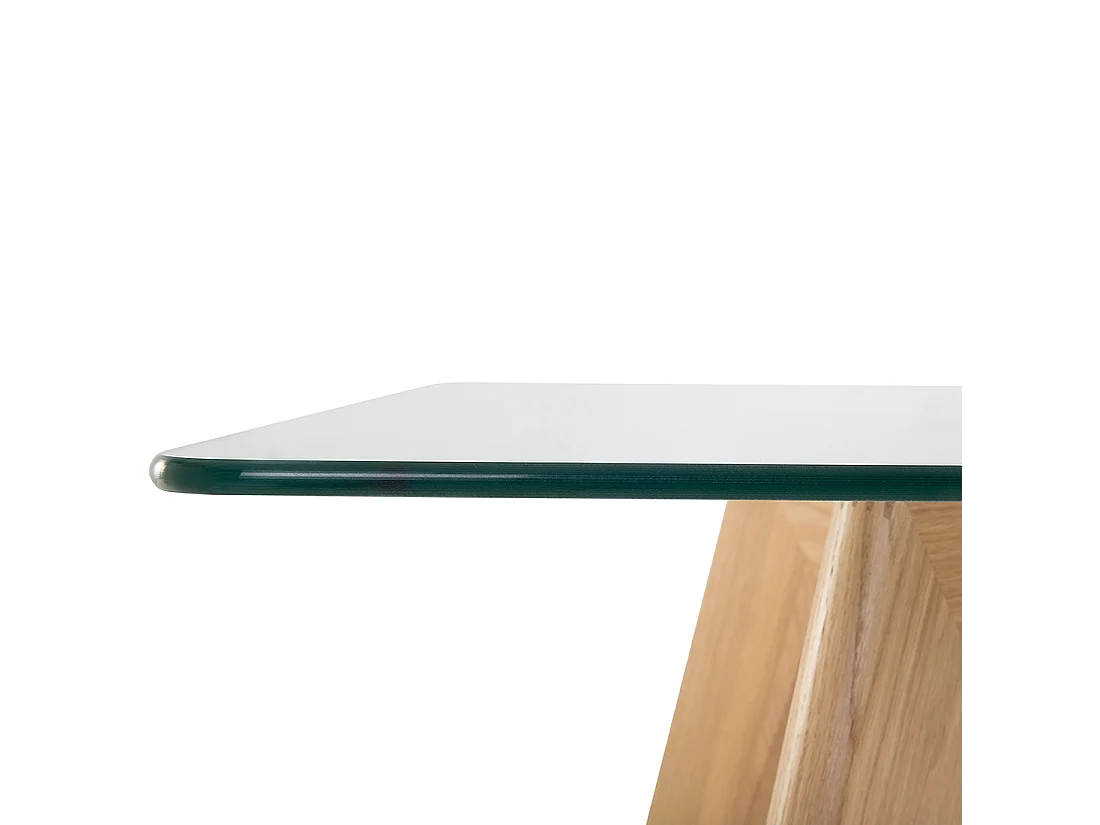Eettafel HUDSON Transparant 180 cm 90 cm Veiligheidsglas