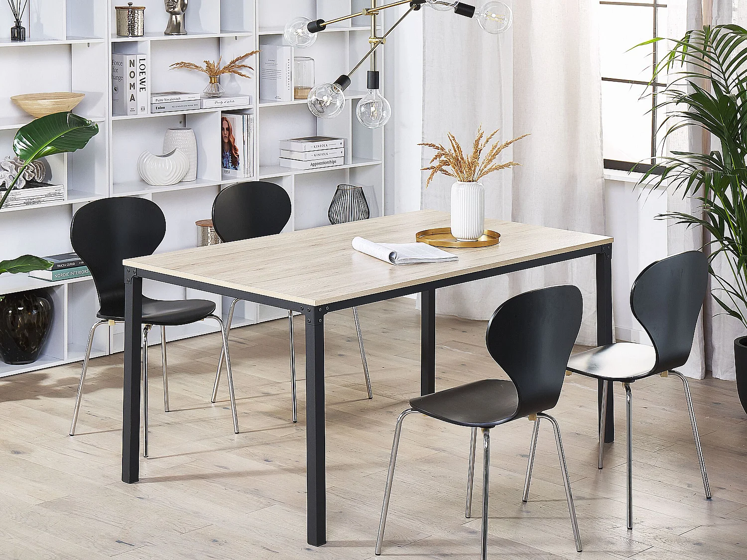 Tavolo da pranzo HOCKLEY Marrone chiaro 150 cm 90 cm
