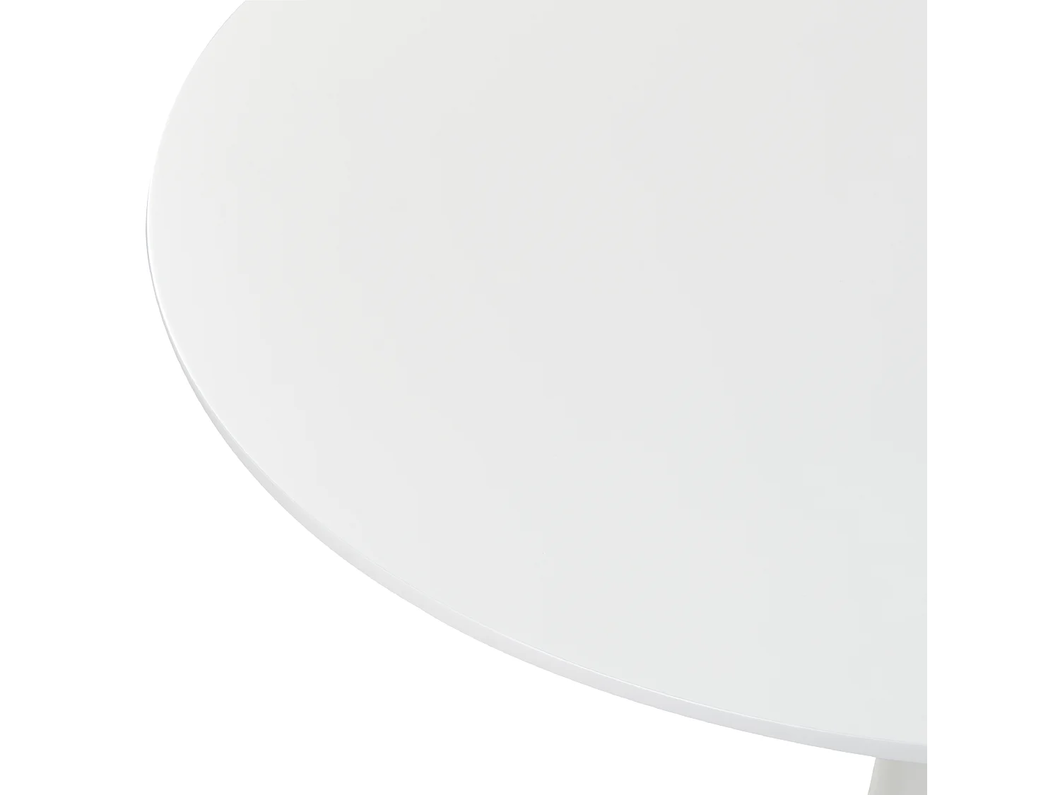 Esstisch weiß 90 cm rund MDF-Platte Metall Boca