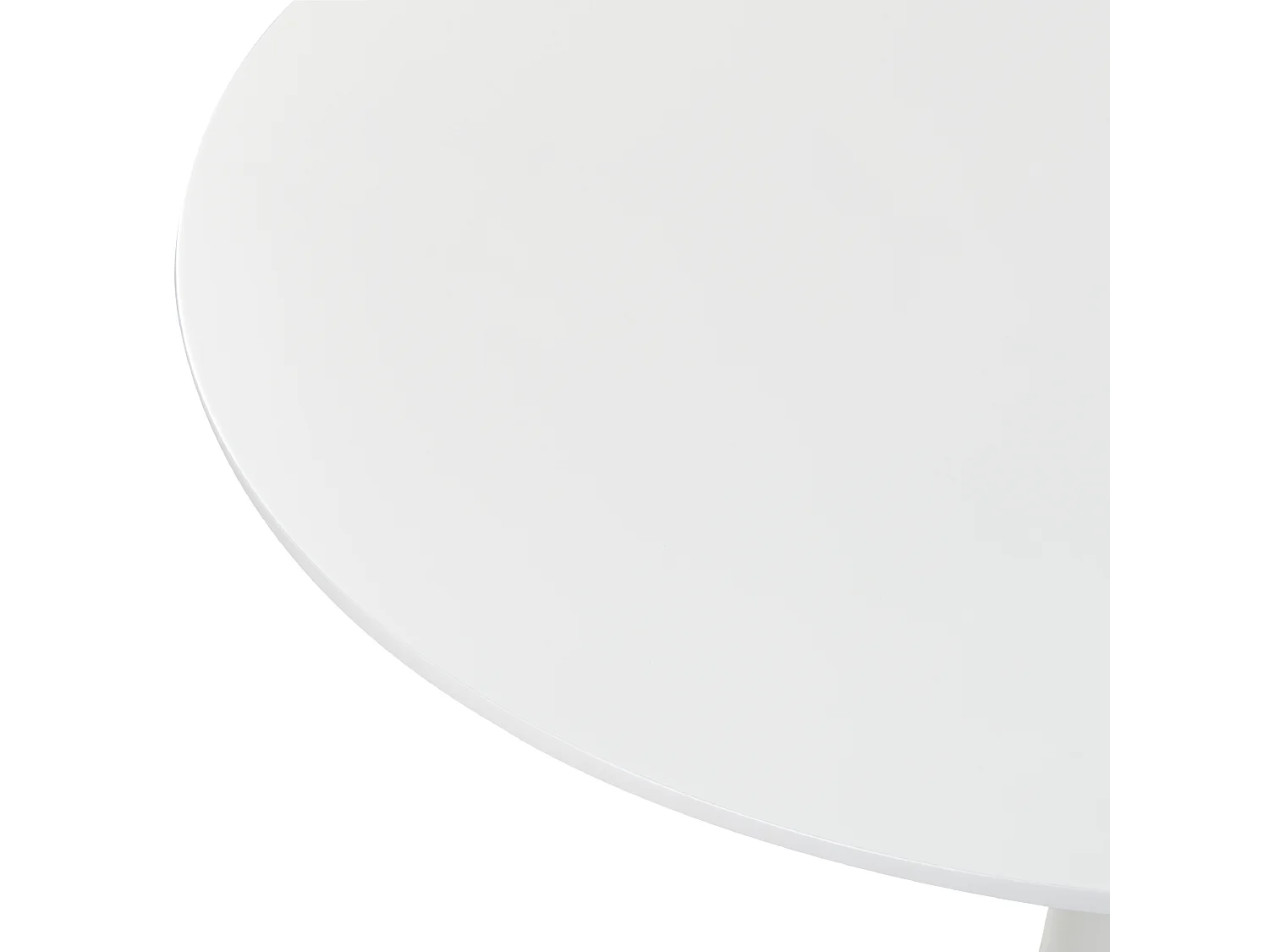 Esstisch weiß 90 cm rund MDF-Platte Metall Boca