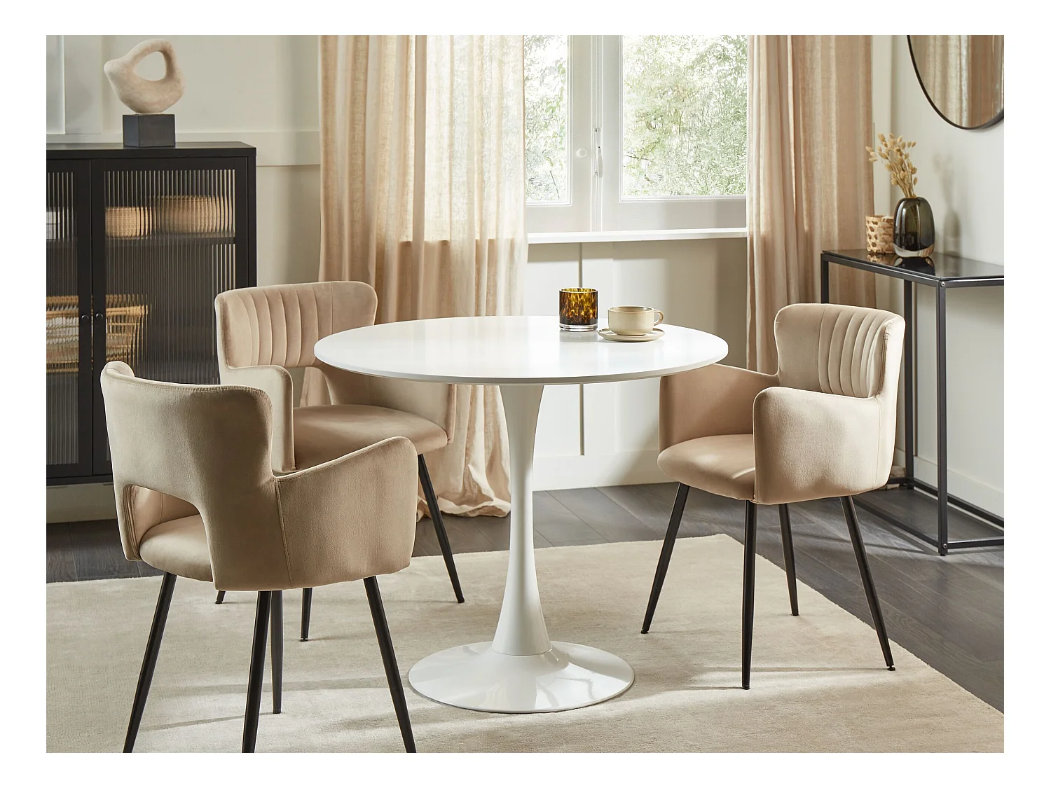 Mesa de comedor BOCA Blanco 90 cm 90 cm