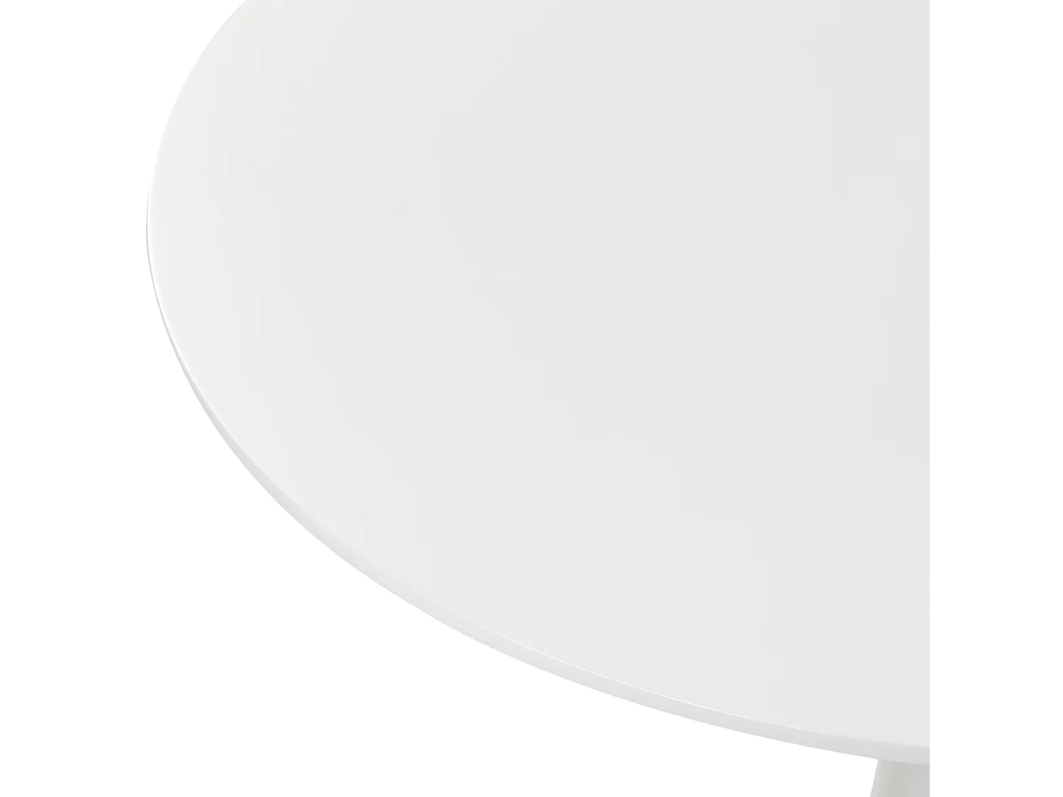 Esstisch weiß 90 cm rund MDF-Platte Metall Boca