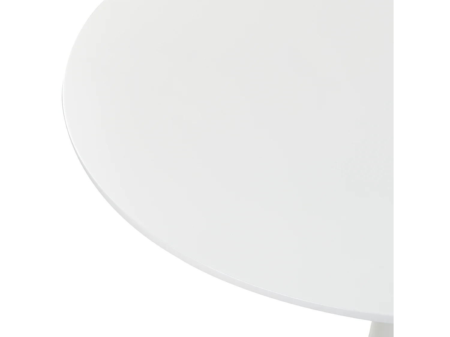 Esstisch weiß 90 cm rund MDF-Platte Metall Boca