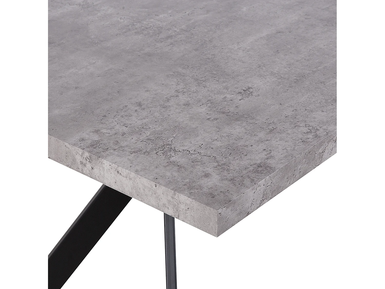 Eettafel BENSON Grijs beton-effect 160 cm 90 cm