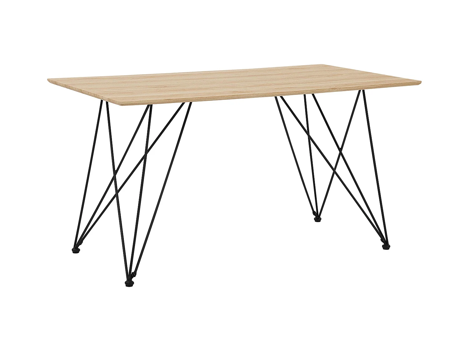Table de repas KENTON Marron clair 140 cm 80 cm