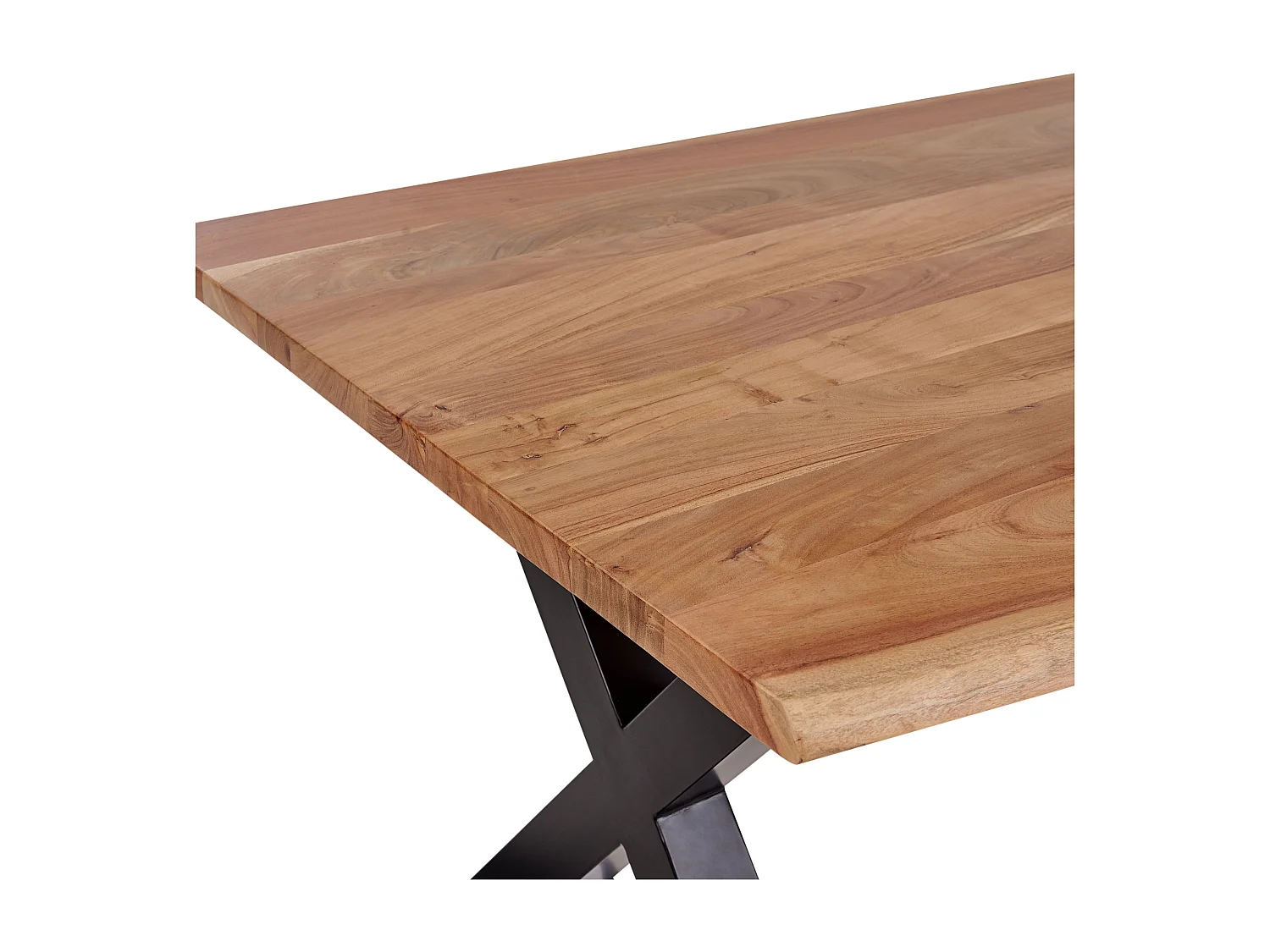 Mesa de comedor BROOKE Marrón claro 180 cm 95 cm Madera de acacia