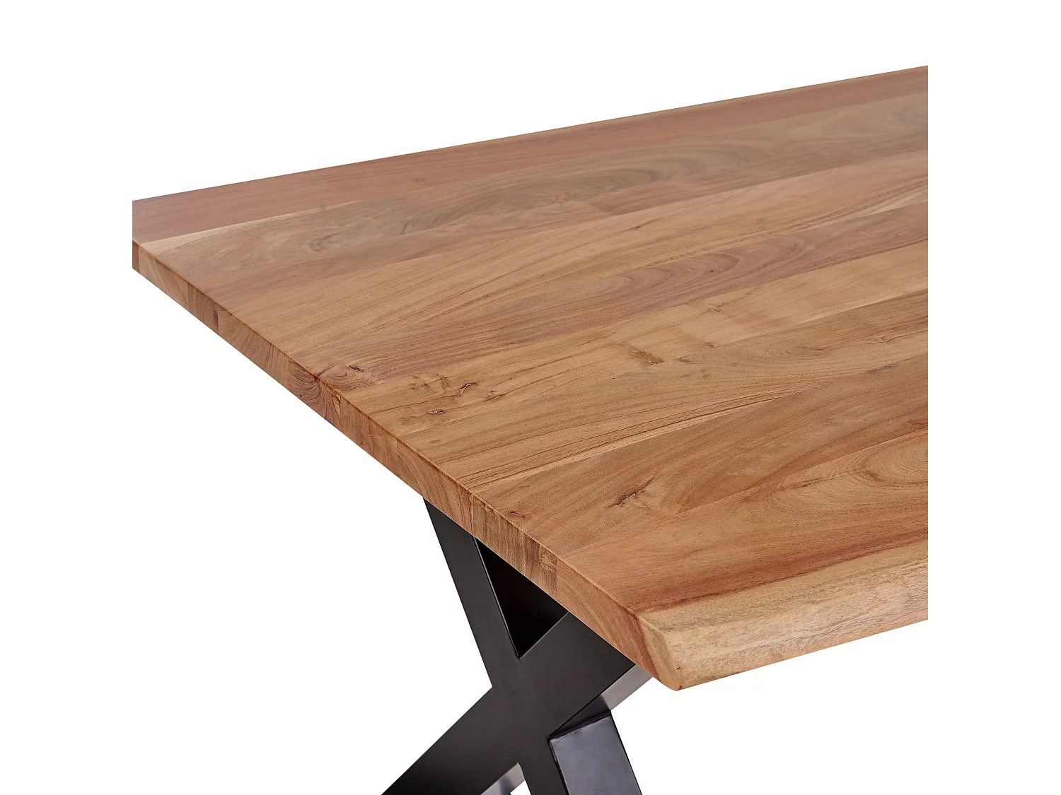 Mesa de comedor BROOKE Marrón claro 180 cm 95 cm Madera de acacia