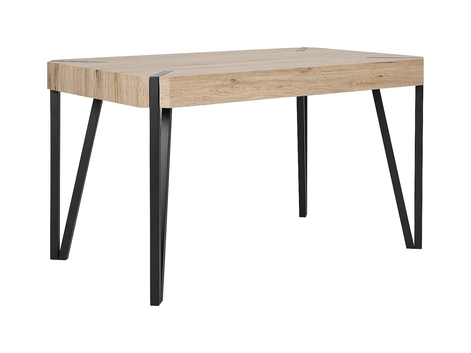 Mesa de comedor CAMBELL Marrón claro 130 cm 80 cm