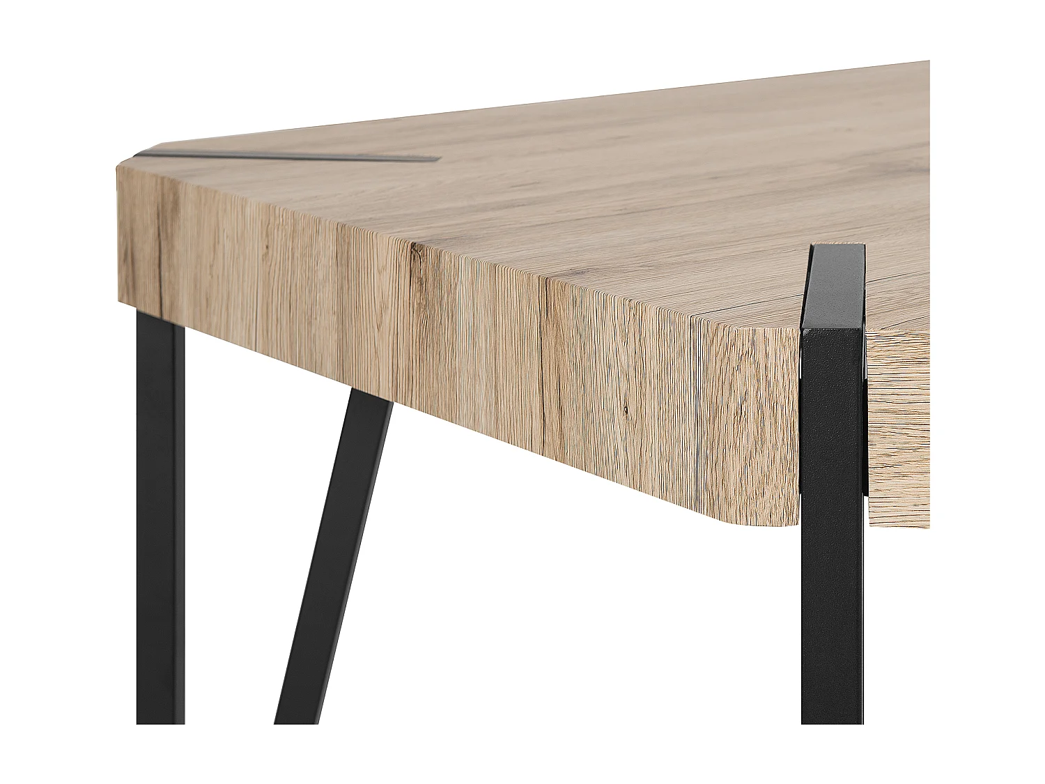 Table de repas CAMBELL Marron clair 130 cm 80 cm