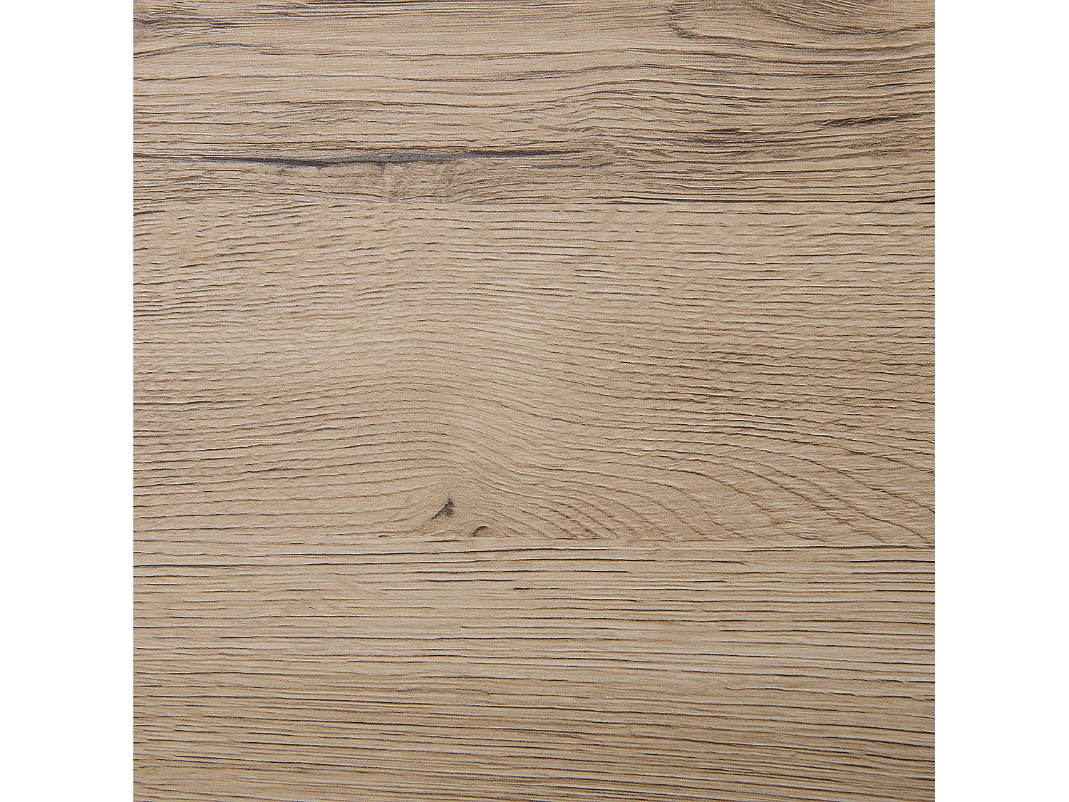 Eleganter Esstisch mit abgerundeten Ecken 130 x 80 cm hellbraun/schwarz Cambell