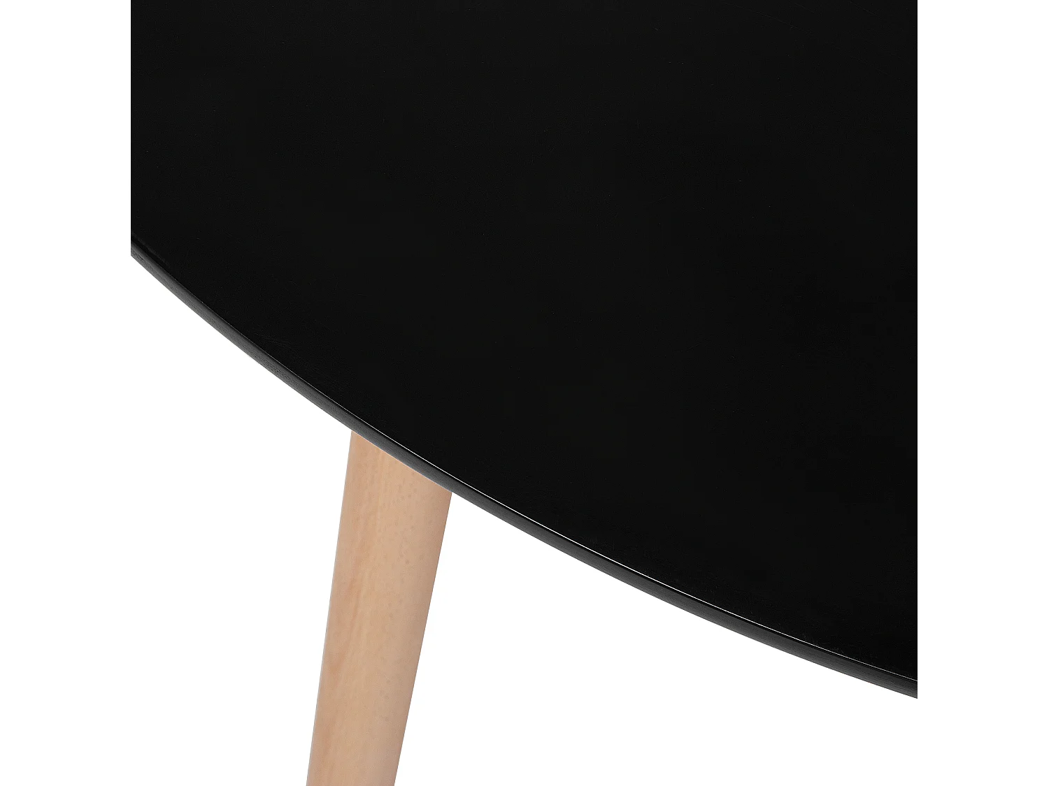 Table de repas BOVIO Noir 90 cm 90 cm