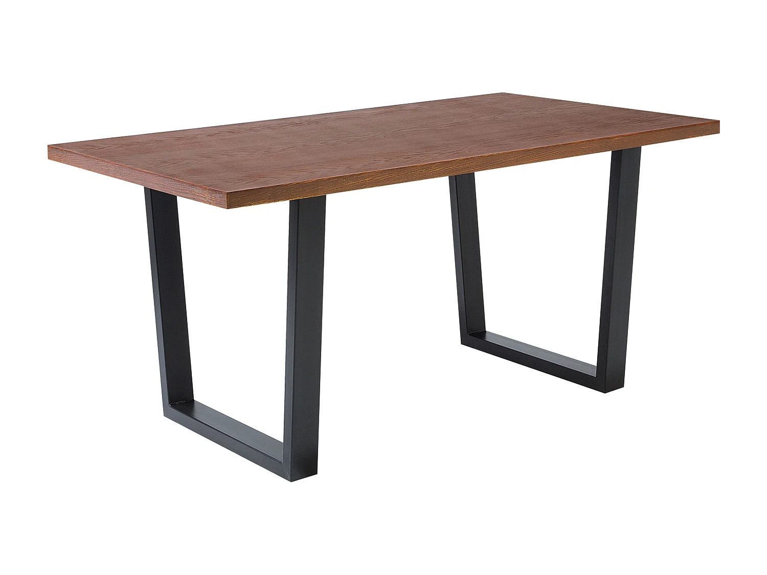 Eettafel AUSTIN Donker walnoothout 160 cm 90 cm