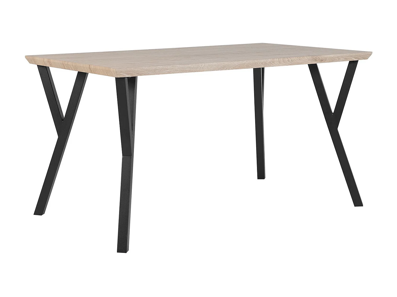Eettafel BRAVO Lichtbruin 140 cm 80 cm