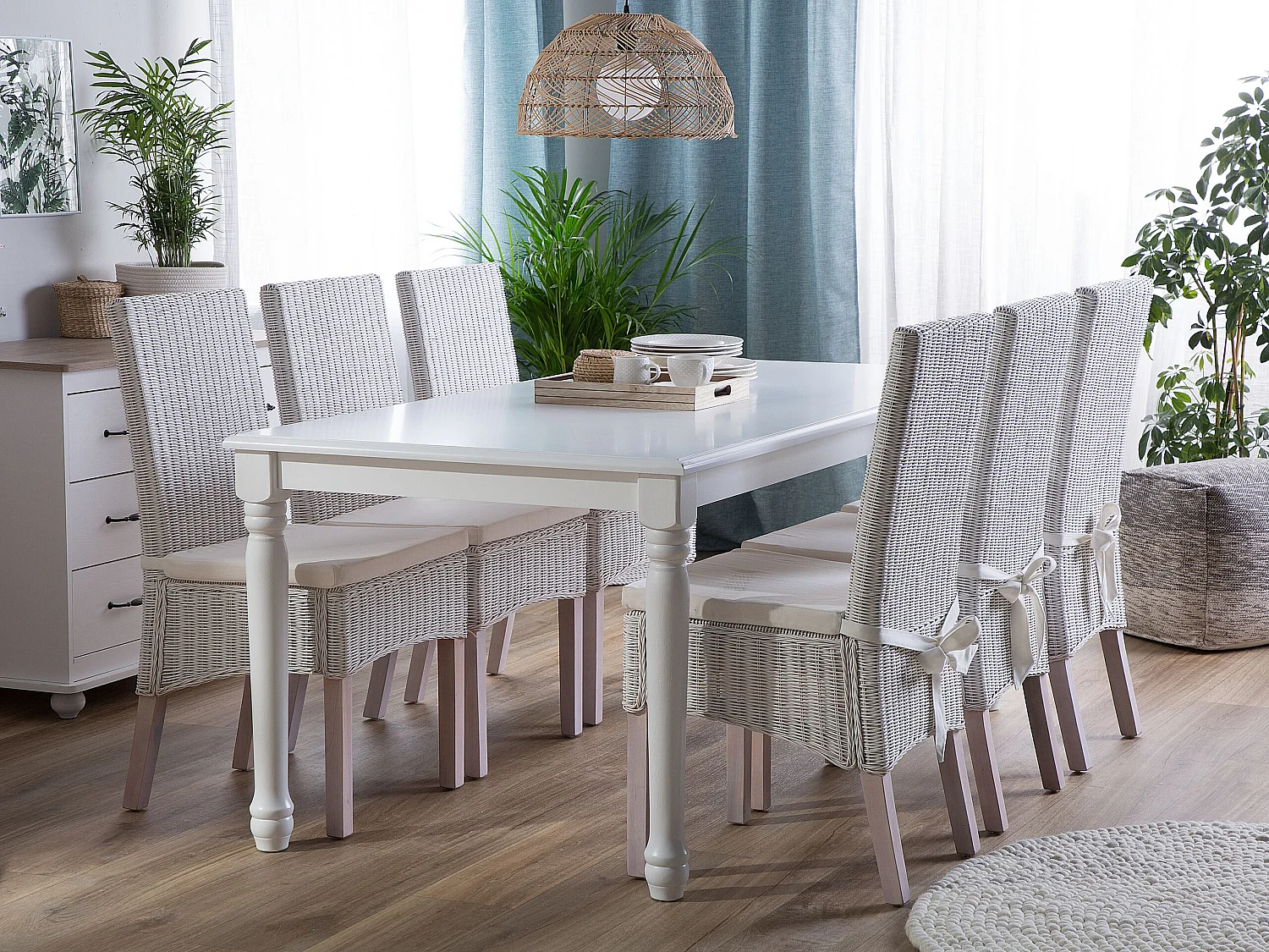Table de repas CARY Blanc 180 cm 90 cm