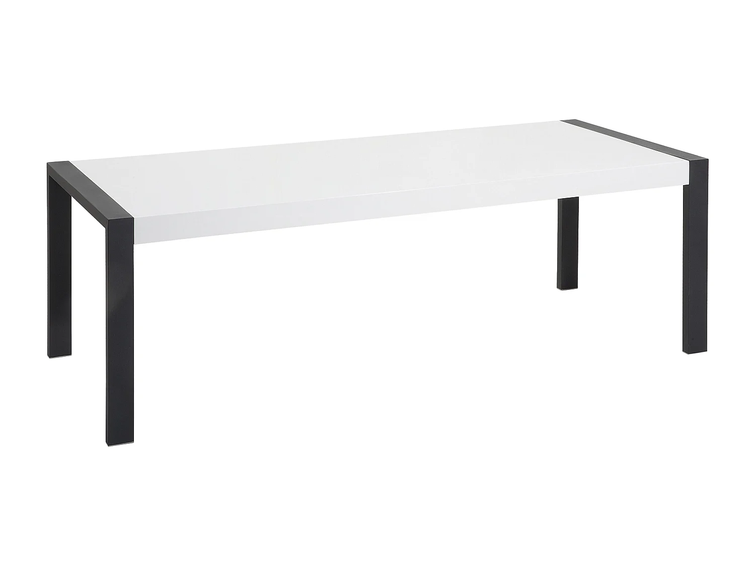 Table de repas ARCTIC Noir/blanc 220 cm 90 cm