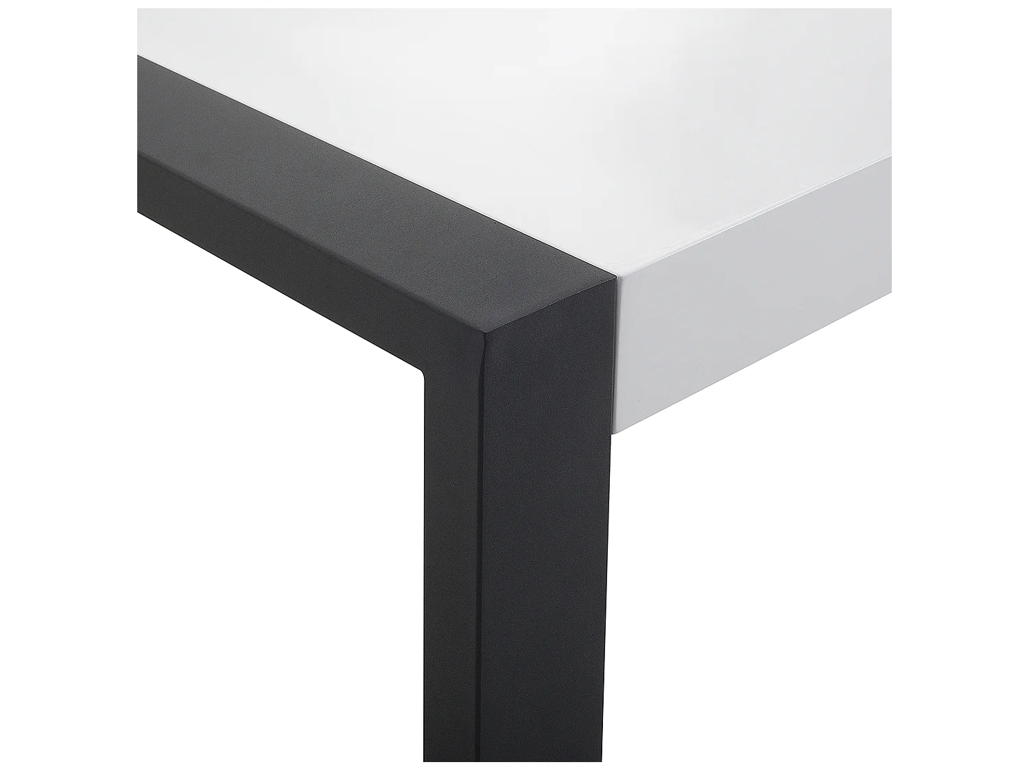 Table de repas ARCTIC Noir/blanc 220 cm 90 cm