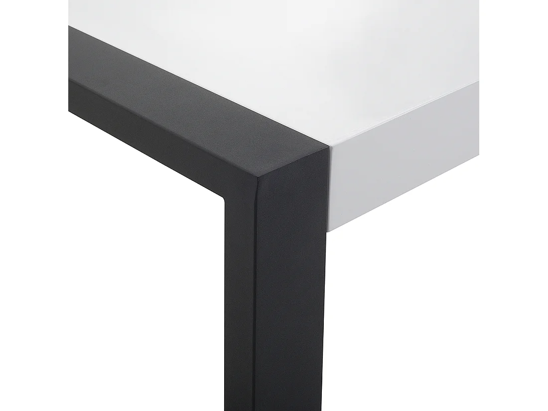 Eettafel ARCTIC Zwart/wit 220 cm 90 cm