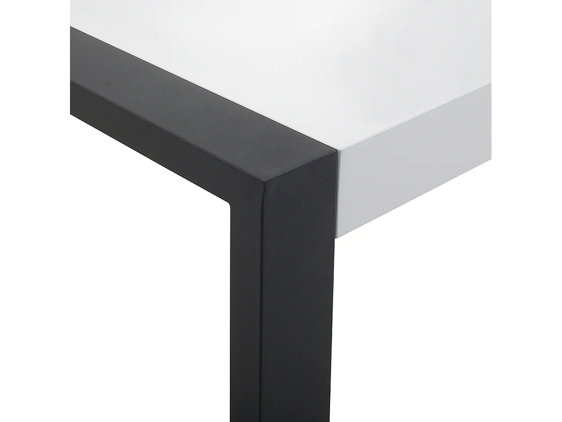 Table de repas ARCTIC Noir/blanc 220 cm 90 cm