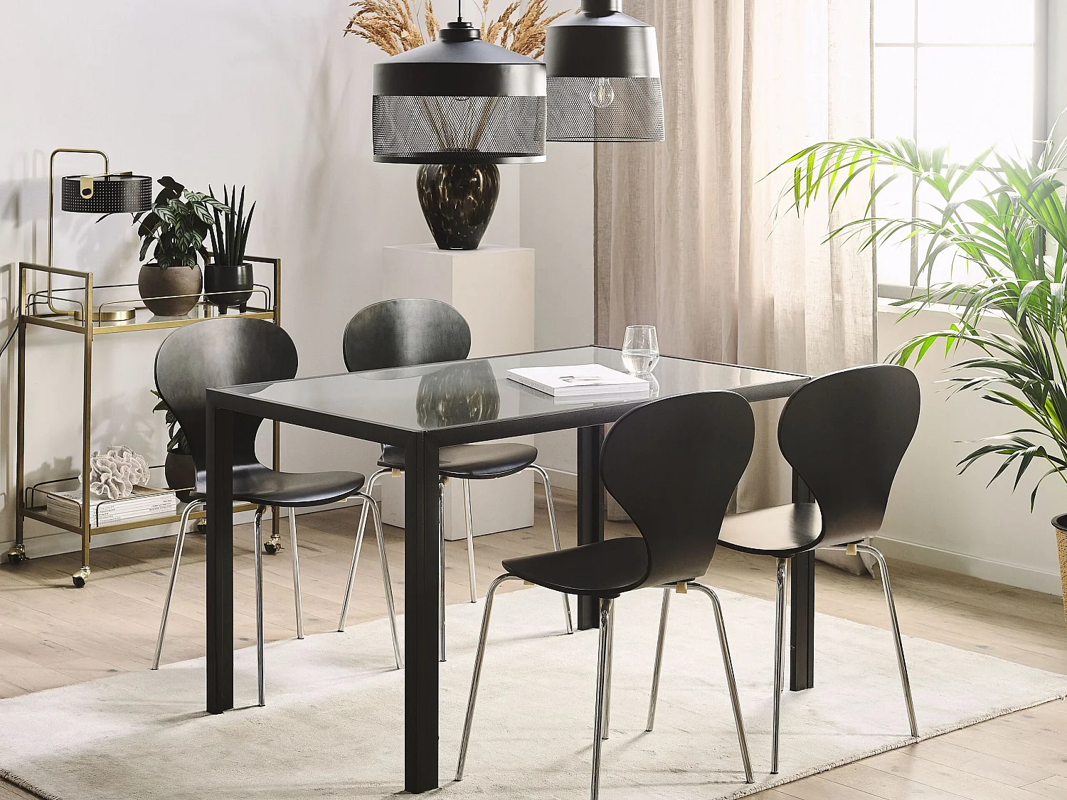 Table de repas LAVOS Transparent 120 cm 80 cm