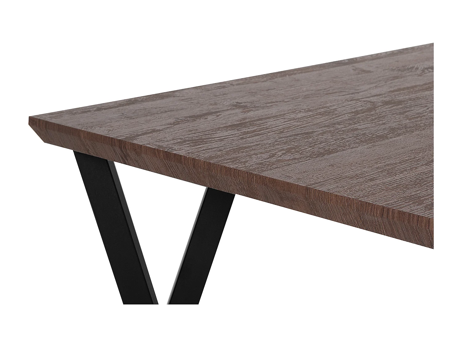 Eettafel BRAVO Donkerbruin 140 cm 80 cm