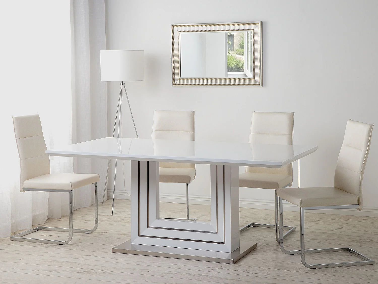 Table de repas KALONA Blanc 180 cm 90 cm