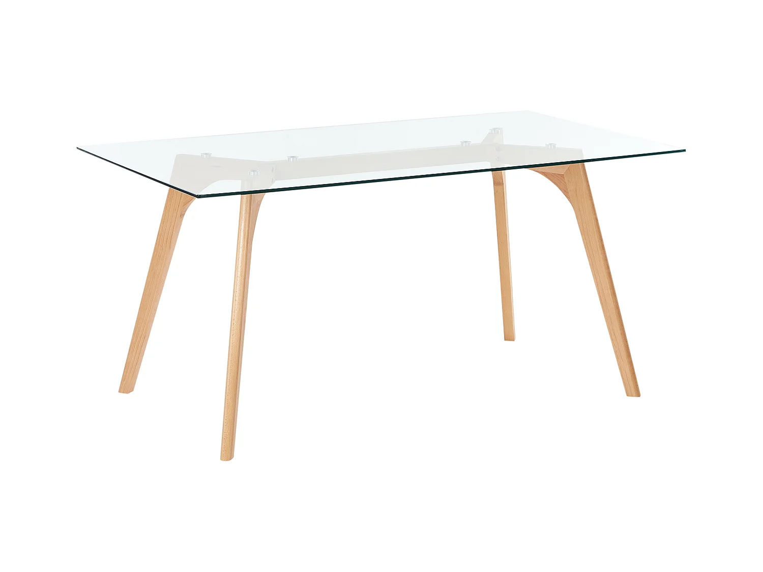 Tavolo da pranzo HUDSON Trasparente 160 cm 90 cm Vetro temperato