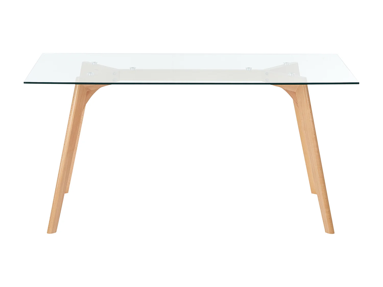 Table de repas HUDSON Transparent 160 cm 90 cm Verre de sécurité