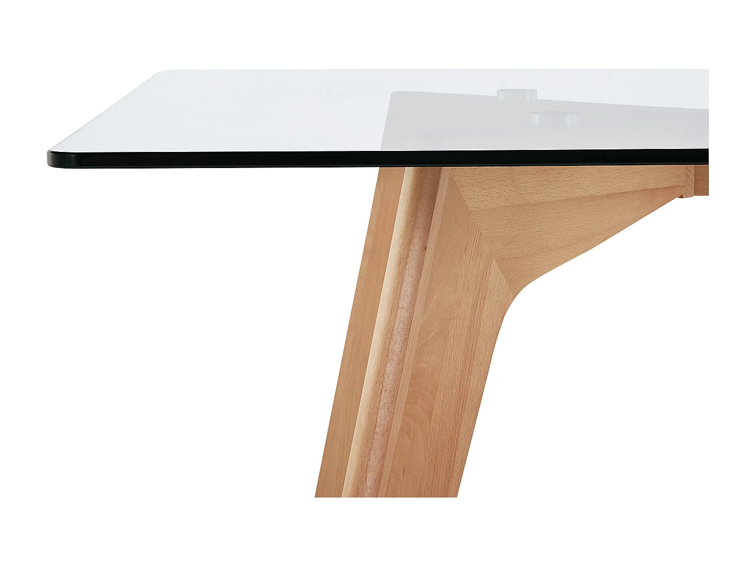 Table de repas HUDSON Transparent 160 cm 90 cm Verre de sécurité