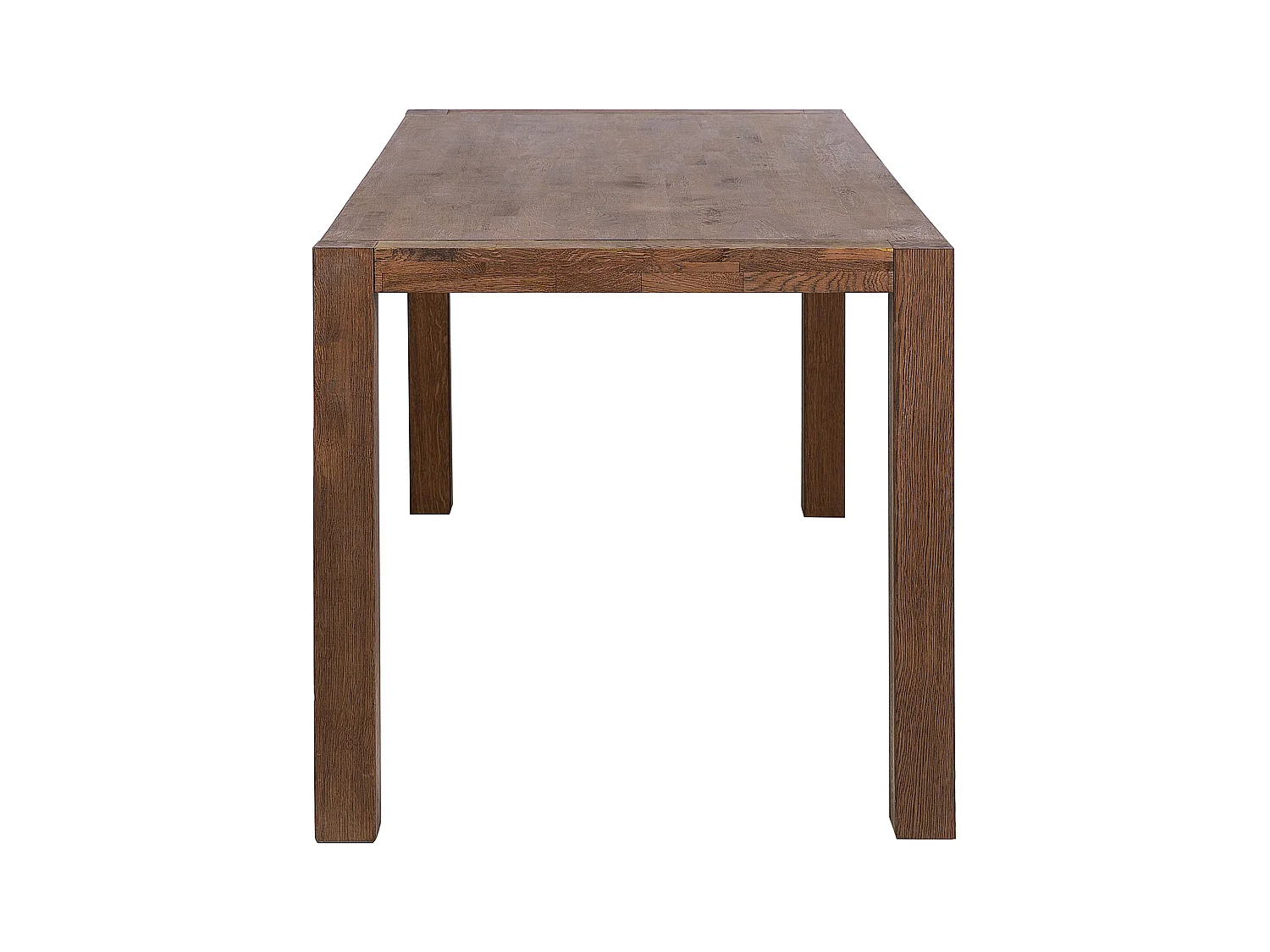 Eettafel NATURA Donkerbruin 180 cm 85 cm Eikenhout