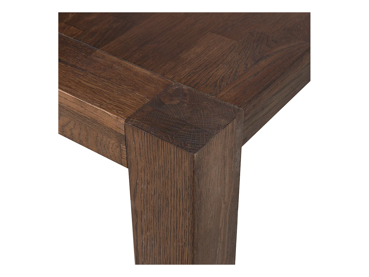 Eettafel NATURA Donkerbruin 180 cm 85 cm Eikenhout