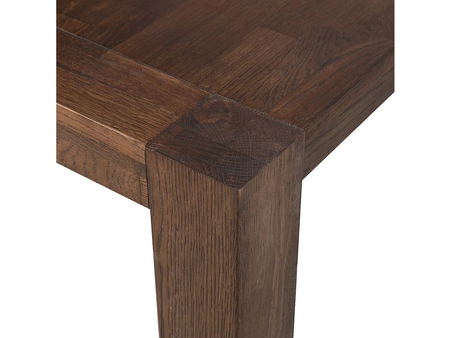 Mesa de comedor NATURA Marrón oscuro 180 cm 85 cm Madera de roble