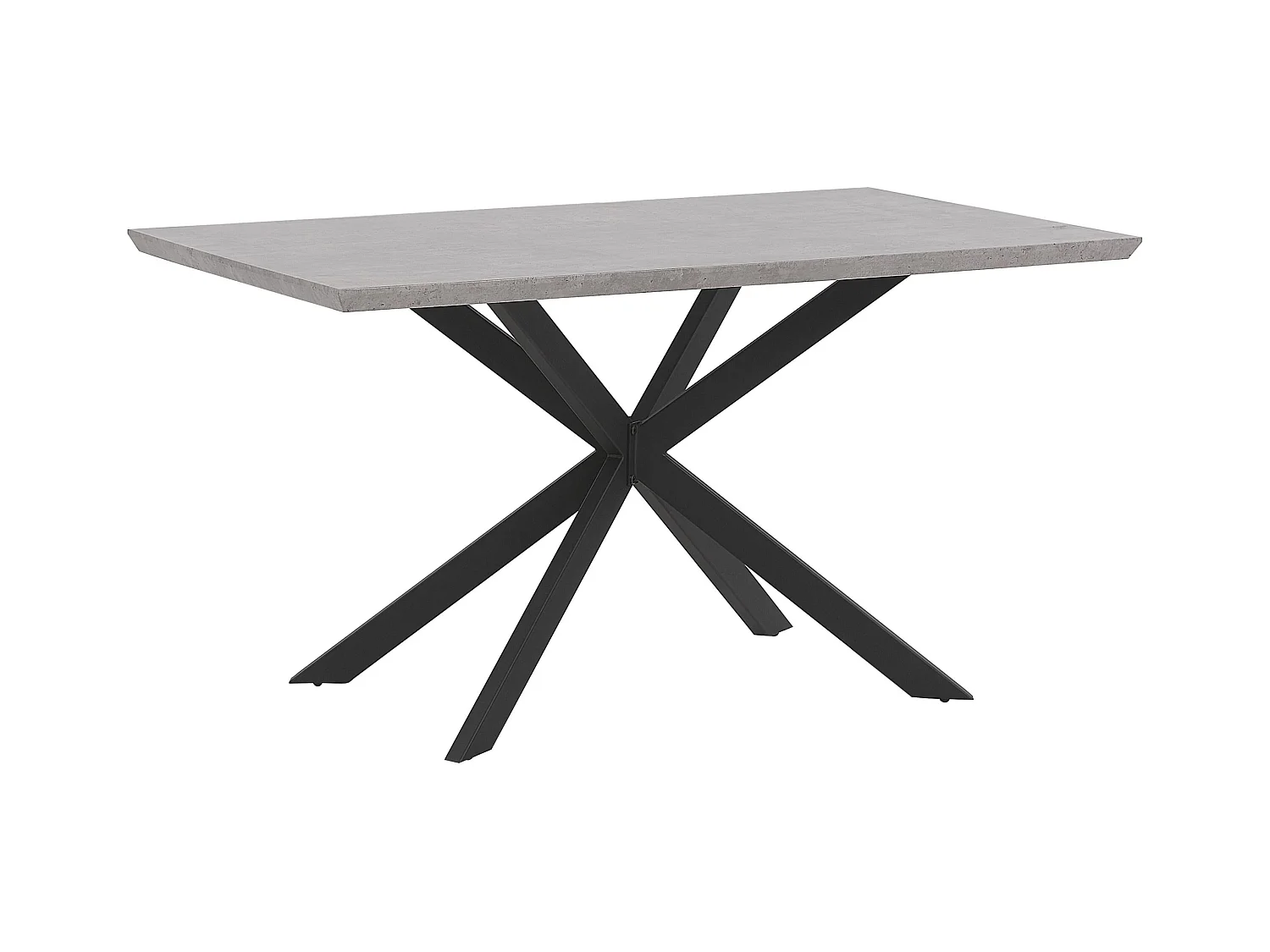 Table de repas SPECTRA Effet béton gris 140 cm 80 cm