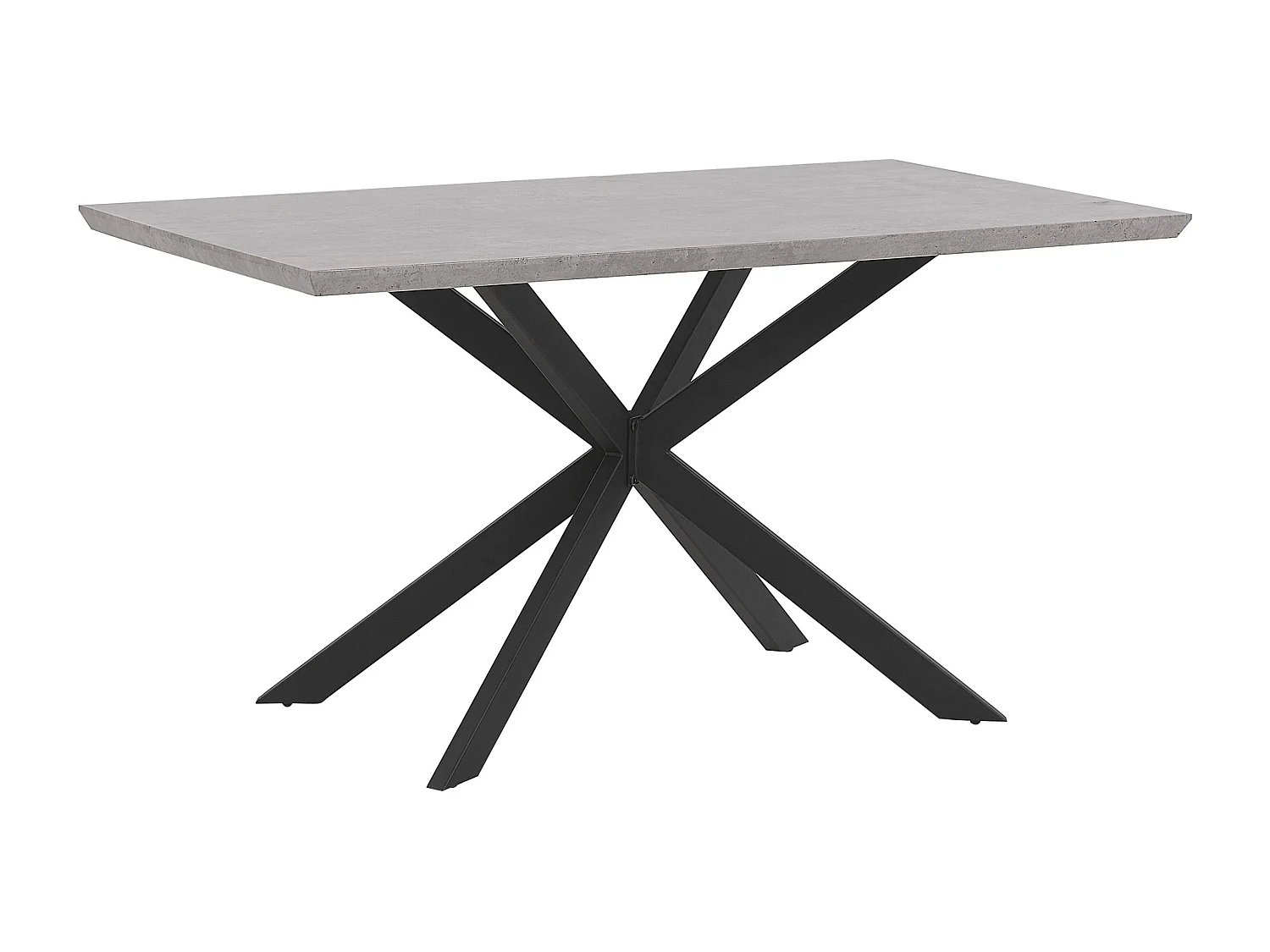 Table de repas SPECTRA Effet béton gris 140 cm 80 cm