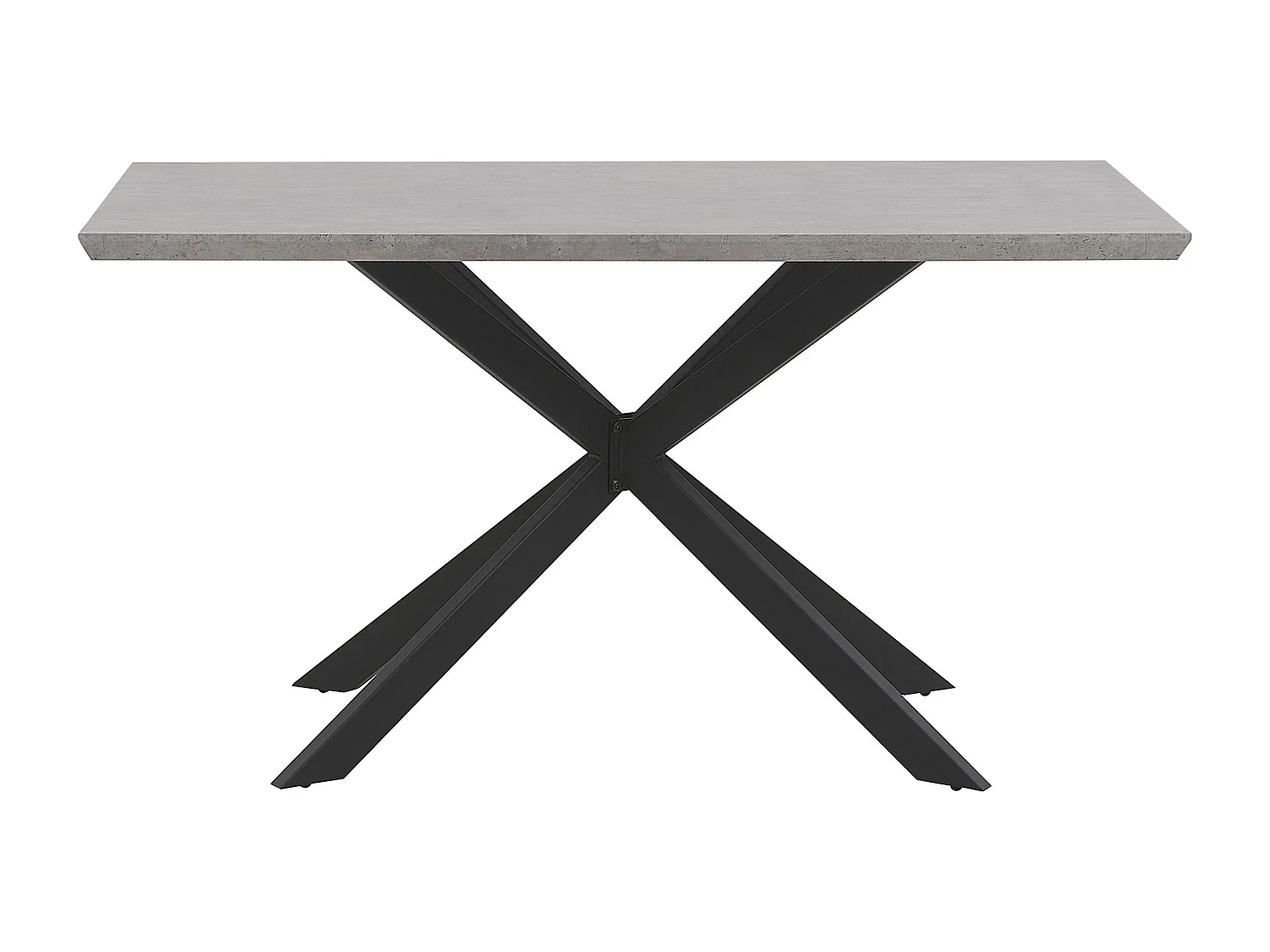 Table de repas SPECTRA Effet béton gris 140 cm 80 cm