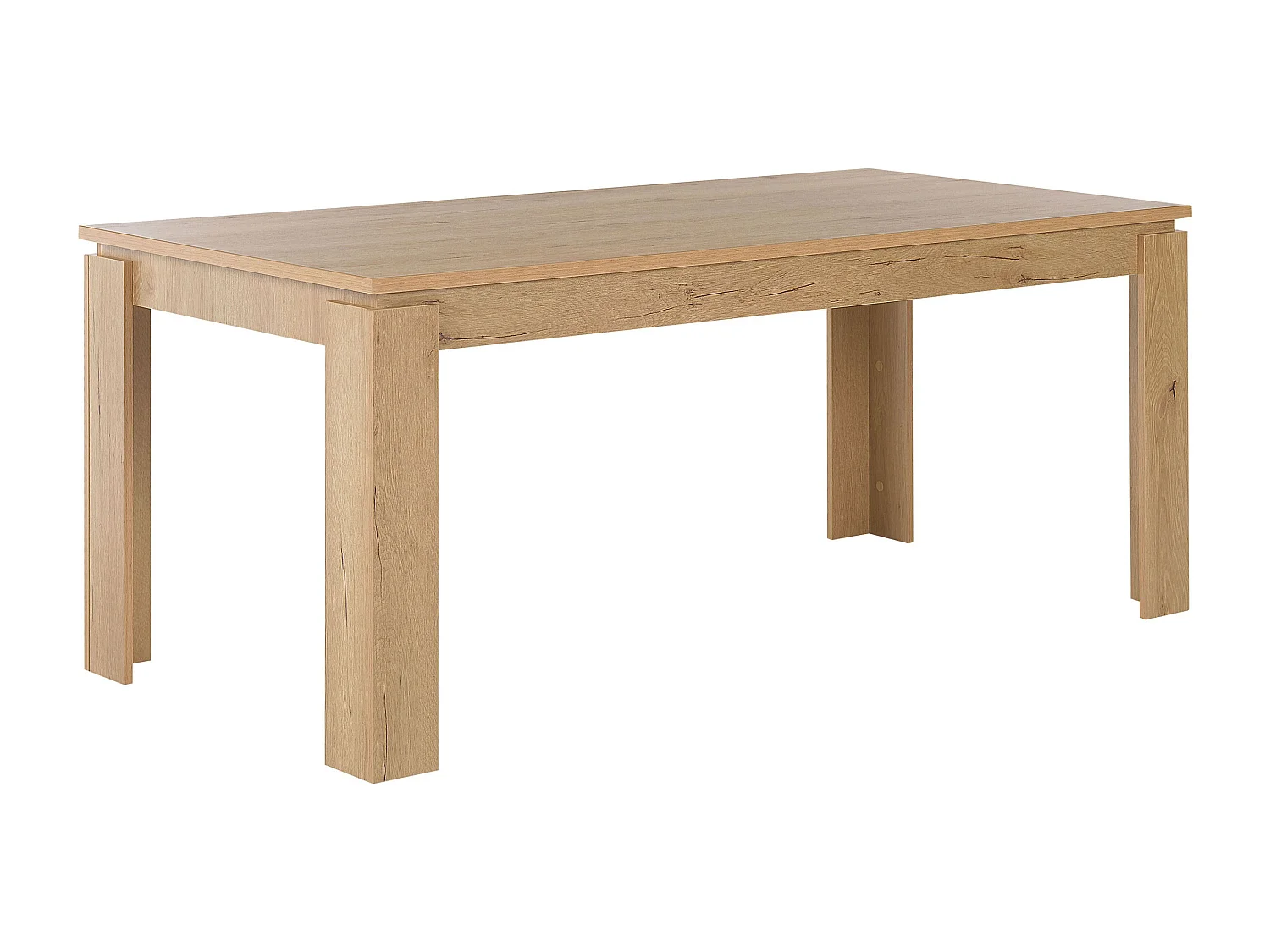 Table de salle à manger effet bois clair 180 x 90 cm VITON