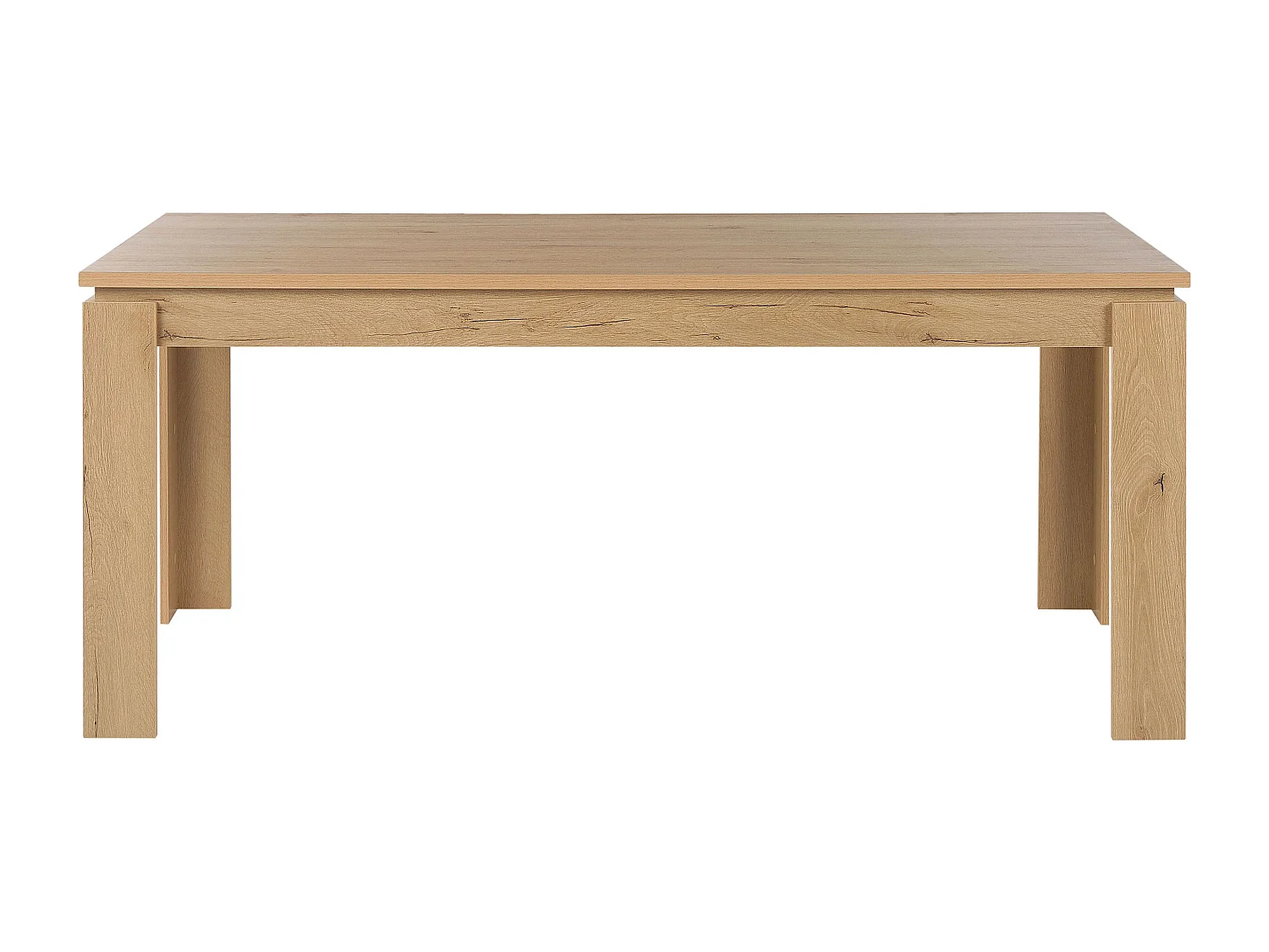 Table de salle à manger effet bois clair 180 x 90 cm VITON