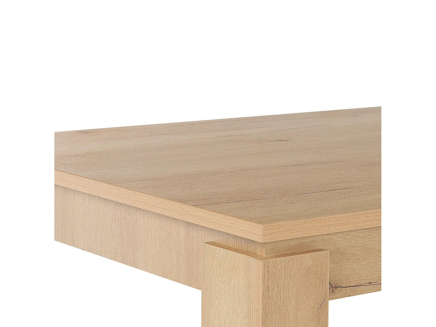 Table de salle à manger effet bois clair 180 x 90 cm VITON