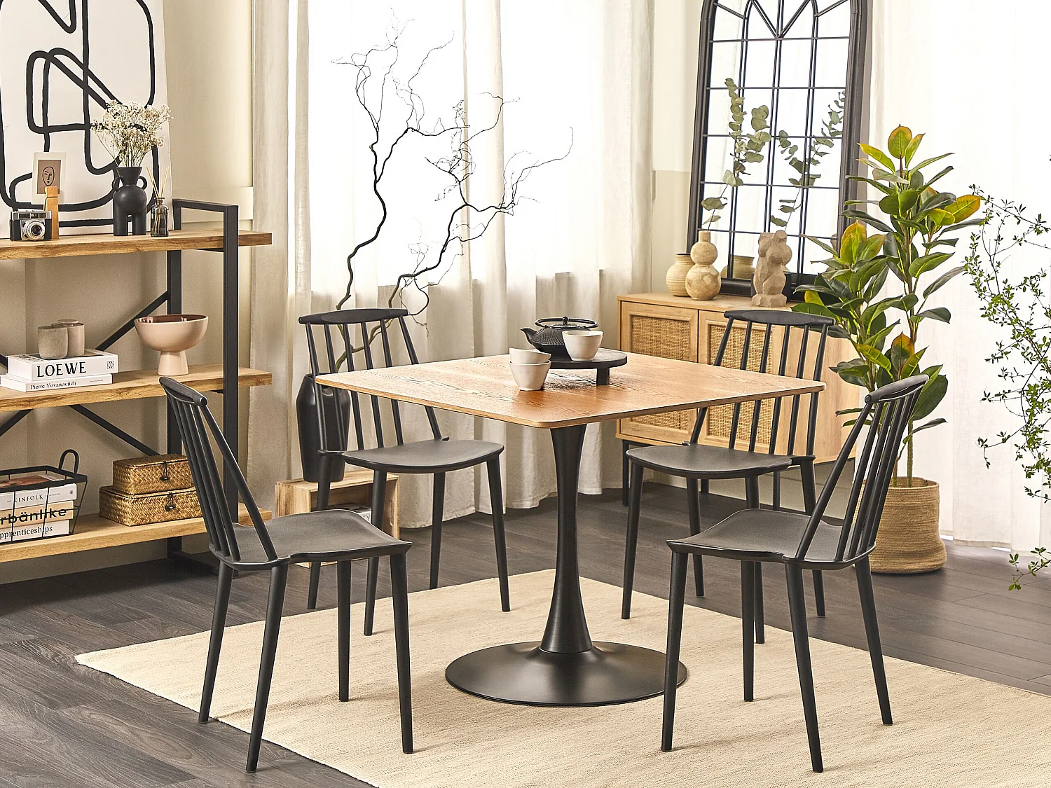 Table de repas BOCA Marron clair 90 cm 90 cm