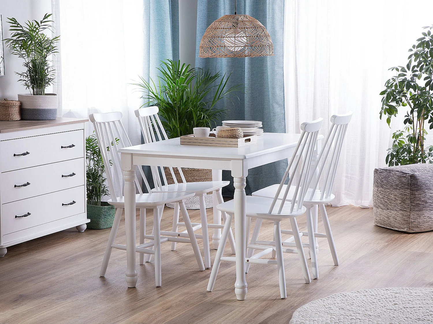 Table de repas CARY Blanc 120 cm 75 cm